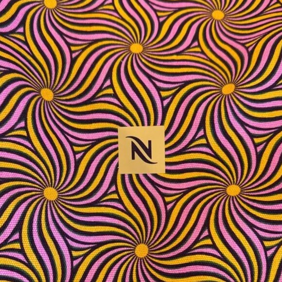 NESPRESSO Limited Edition Recycled Cotton Tote Bag Reversible Pattern - Picture 5 of 5